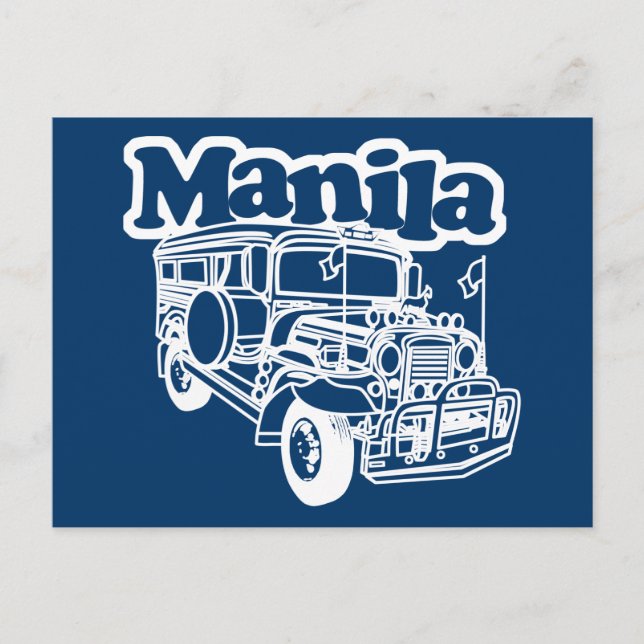 Manila Jeepney Postkarte (Vorderseite)