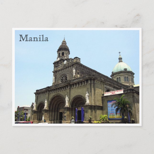 Manila Kathedrale Postkarte (Vorderseite)