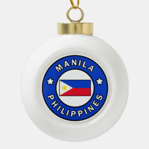 Manila Philippinen Keramik Kugel-Ornament