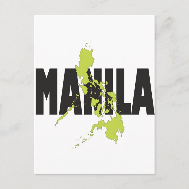 Manila, Philippinen Postkarte (Vorderseite)