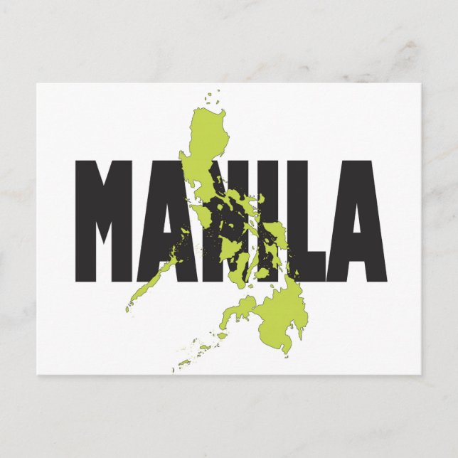 Manila, Philippinen Postkarte (Vorderseite)