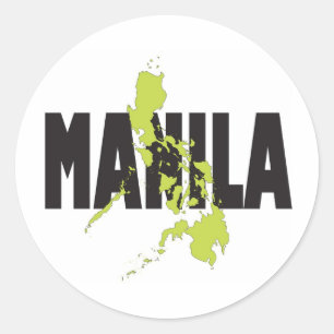Manila, Philippinen Runder Aufkleber