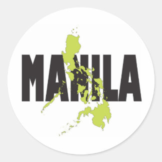 Manila, Philippinen Runder Aufkleber