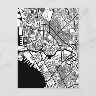 Manila Philippinen Stadtplan Postkarte