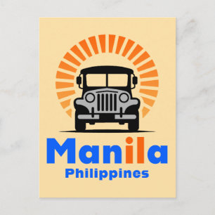 Manila Philippinen Südostasien Postkarte