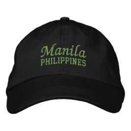 Manila Philippines Baseballhut Bestickte Baseballkappe