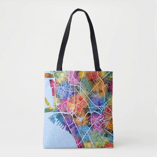 Manila Philippines City Map Tasche (Vorderseite)