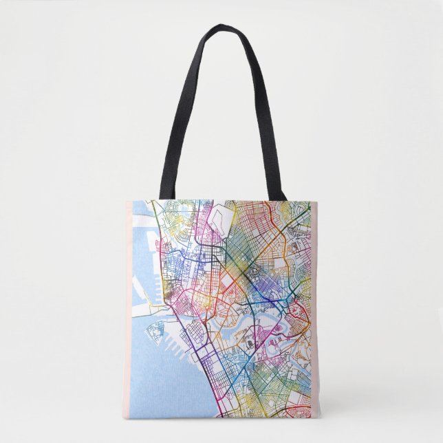 Manila Philippines City Map Tasche (Vorderseite)
