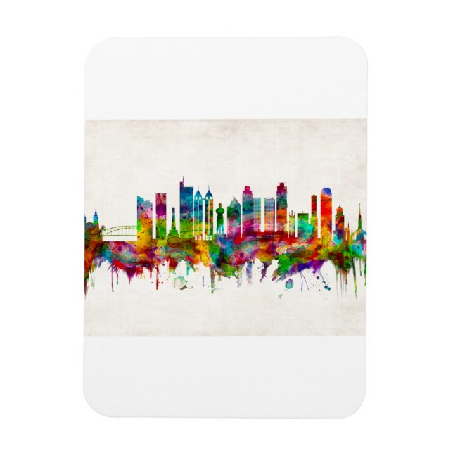 Manila Philippines Skyline Magnet (Vertikal)