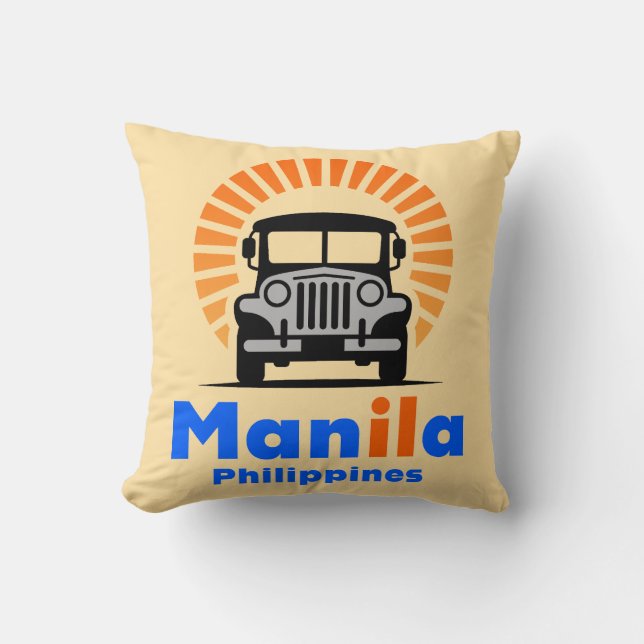 Manila Philippines Southeast Asia Kissen (Vorderseite)