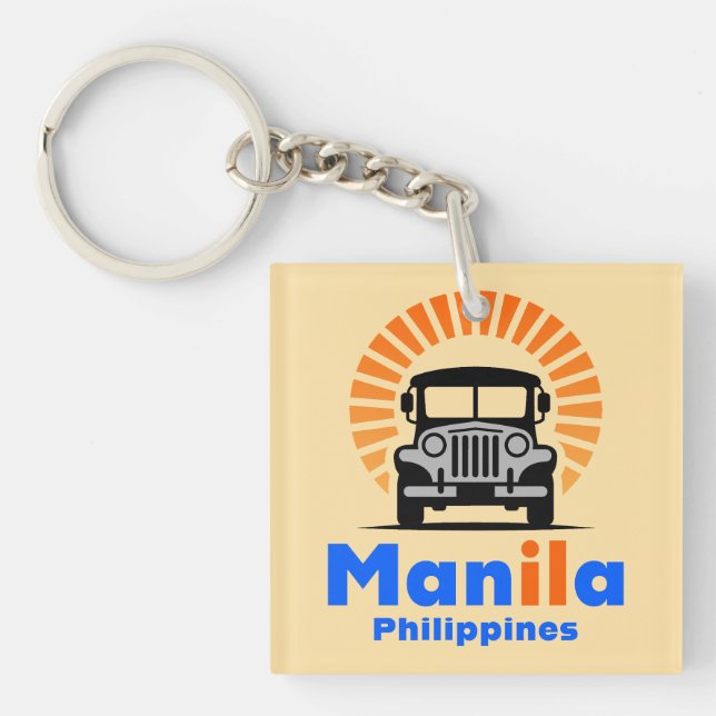 Manila Philippines Southeast Asia Schlüsselanhänger (Vorderseite)