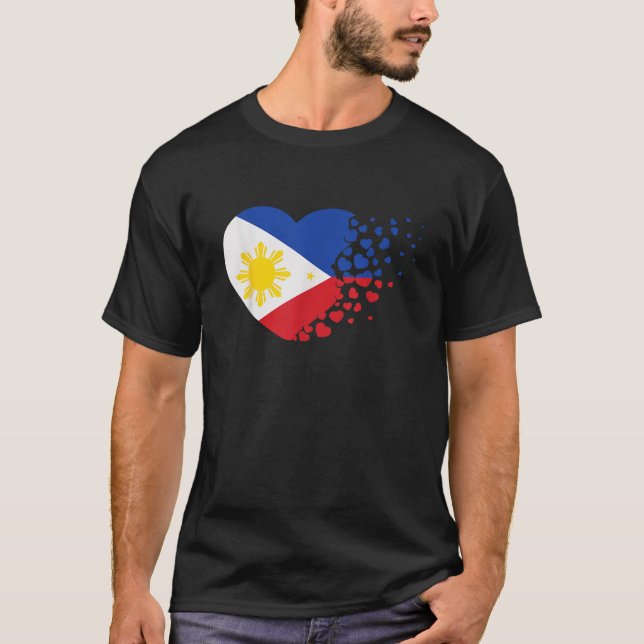 Manila Pinoy Pride Valentinstag Gift Philippinen T-Shirt (Vorderseite)