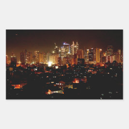Manila Rechteckiger Aufkleber