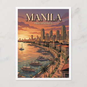 Manilabucht Philippinen Postkarte