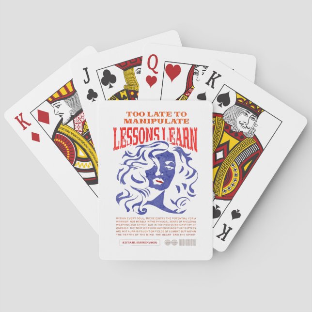 MANIPULATE LESSONS LEARN CLASSIC PLAYING CARDS  SPIELKARTEN (Rückseite)
