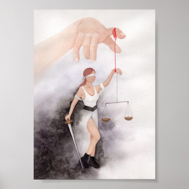 Manipulation von Rechtssystemen Art Print Poster (Vorne)