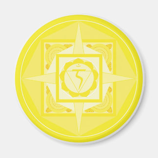 Manipura Chakra Mandala (Solarplexus Chakra) Magnet