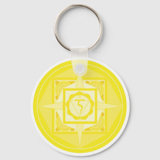 Manipura Chakra Mandala (Solarplexus Chakra) Schlüsselanhänger