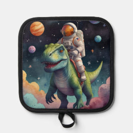 Manique Astronaut on Dino in Space