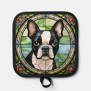 Manique Boston Terrier Pot Holders