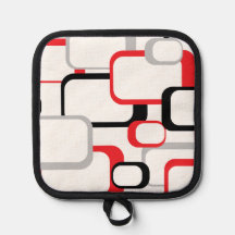 Carré rétro gris rouge noir blanc Arrière - plan