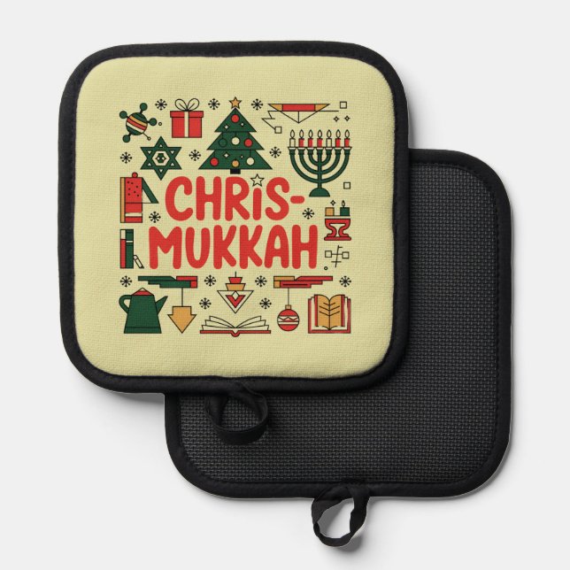 Manique Chrismukkah Hanoukka Noël Juif Religieux (Recto/Verso)