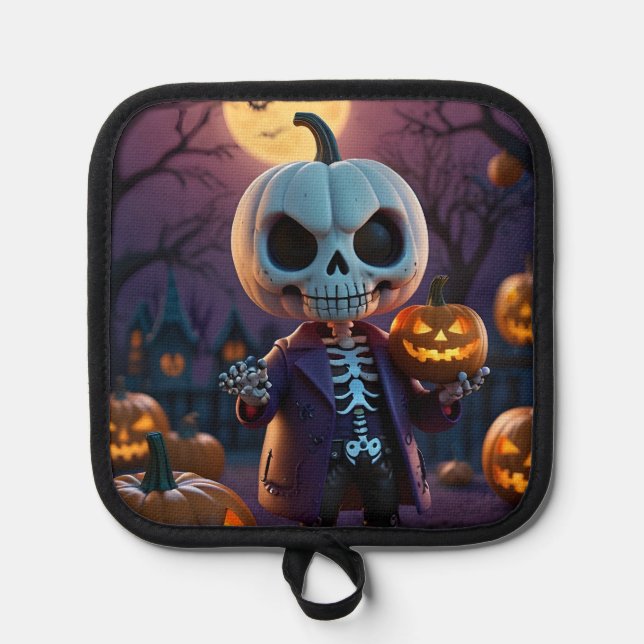 Manique Citrouille Patch Skeleton Companion (Recto)