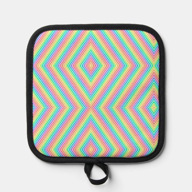 Manique Colorful pot holder with a vibrant (Recto)