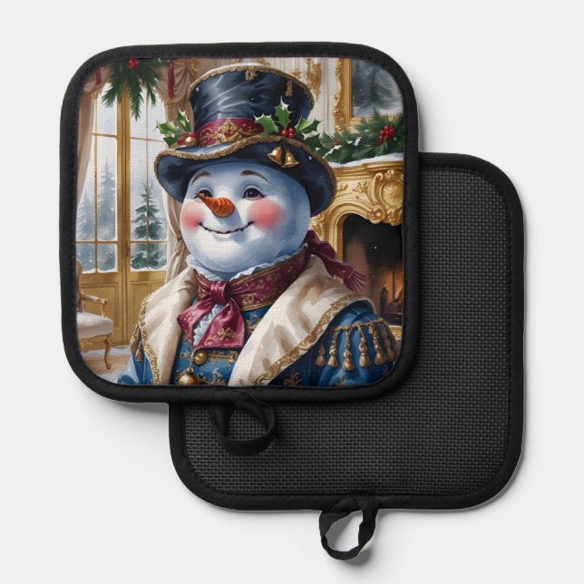 Manique Conception de Noël de Snowman victorien (Recto/Verso)