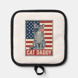 Manique Conception de vecteur de chat patriotique Cat Dadd