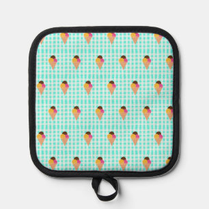 Manique cône gaufre crème glacée