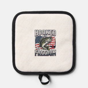 Manique Crochet de pêche patriotique Accroché à la liberté