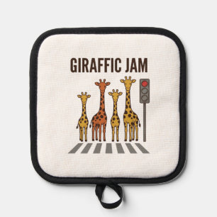 Manique Embouteillage giraffic Drôle de girafe traversant