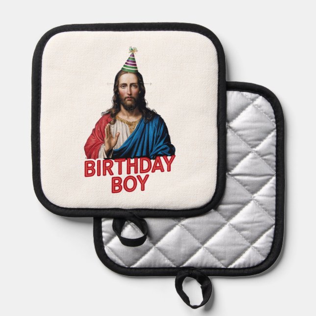 Manique Funny Noël Jésus Enfant d'anniversaire (Recto/Verso)