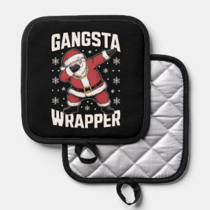 Manique Gangsta Wrapper Dabbing Père Noël Noël
