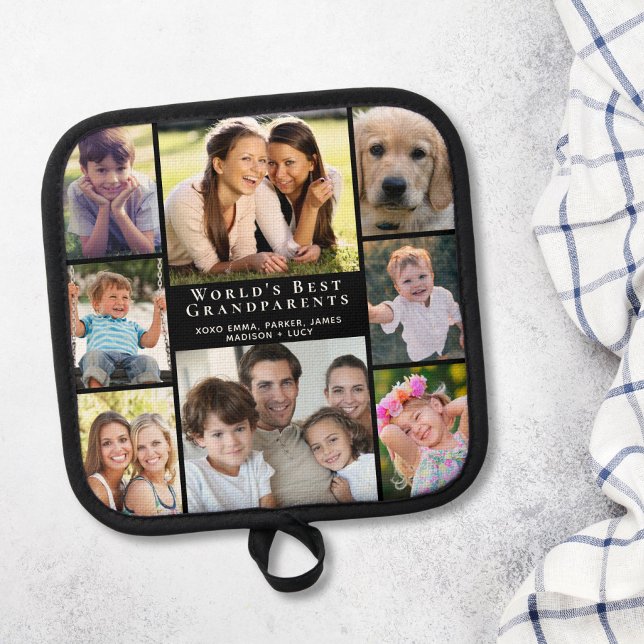 Manique Grand-parents 8 Photo Collage noir (Créateur téléchargé)