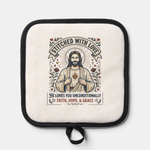 Manique Jésus Couture Tricotage Chemise Graphique Chrétien