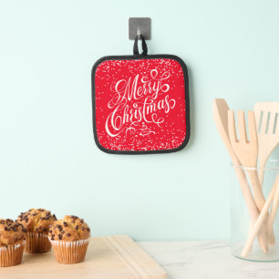 Manique Joyeux Noël Callgraphie Rouge Blanc