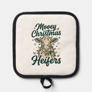 Manique Joyeux Noël Génisses Vaches Drôles Noël Design