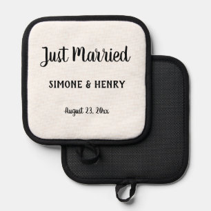Manique Juste marié Personnalisé avec les noms Mariage Dat