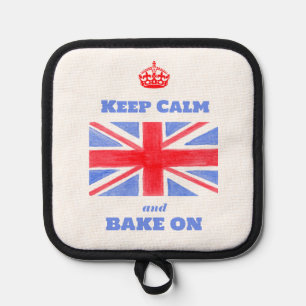 Manique Keep Calm Bake On Union Jack Drapeau Britannique