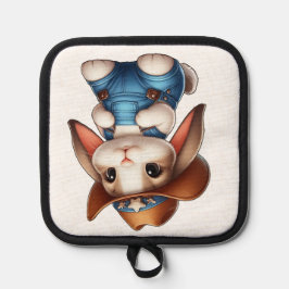 Manique Lapin en tenue Cowboy avec Casquette et coutures