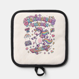 Manique Licorne Skateboarding Licorne Typographie Gras T-S