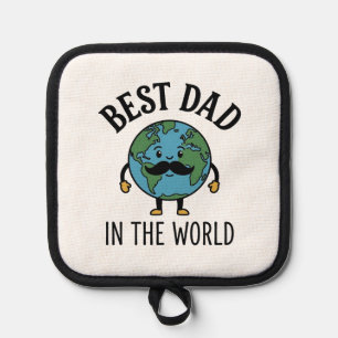 Manique Meilleur Papa du Monde Earth Moustache Design de T