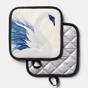 Manique Motif d'ailes de cygne chinois (Personnaliser)