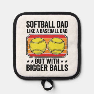 Manique Papa de softball Boules Plus Grandes Chemise à Gra