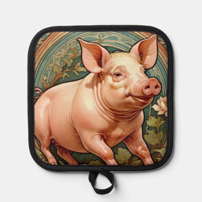 Manique Piglet Pot Holder (Recto)