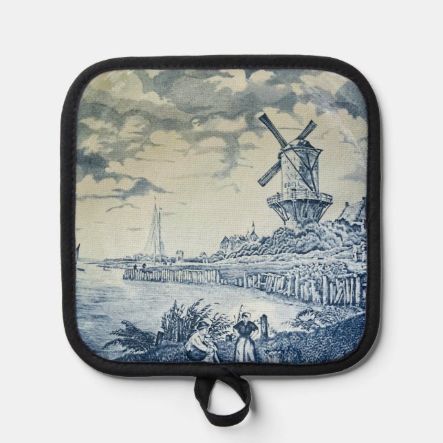Manique Plaque hollandaise Blue Delft (Recto)