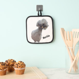 Manique Pot "Matilda" de poulet polonais personnalisable