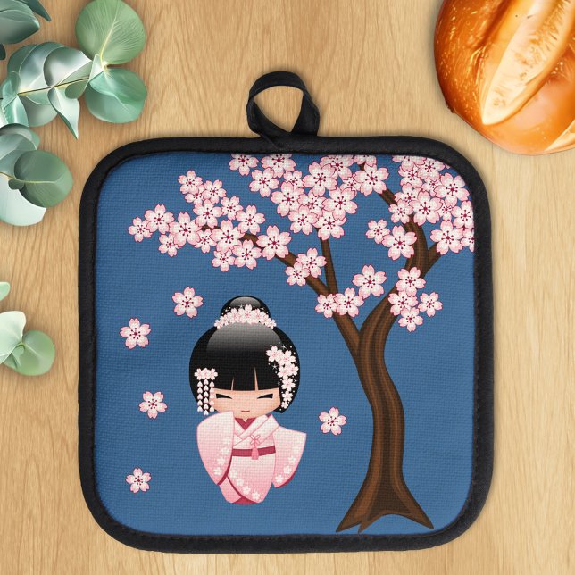 Manique Poupée blanche Kimono Kokeshi - Cute Geisha Girl B (Créateur téléchargé)
